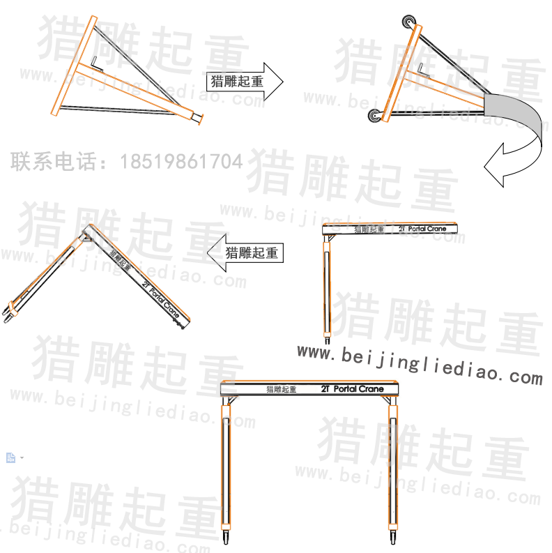 可移動(dòng)龍門吊安裝步驟說(shuō)明